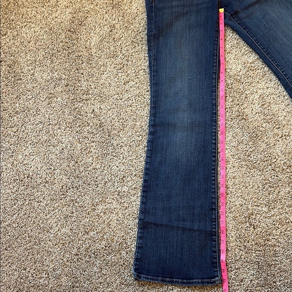 GAP Denim - Low-Rise Flare Women's Blue Jeans (short) - Picture 6 of 11